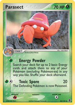 Carte Pokémon Parasect 43/112 de la série Ex Rouge Feu Vert Feuille en vente au meilleur prix