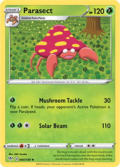 Parasect 4/189 Pokémon card from Darkness Ablaze for sale at best price