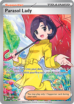 Parasol Lady 238/182 Pokémon card from Paradox Rift for sale at best price