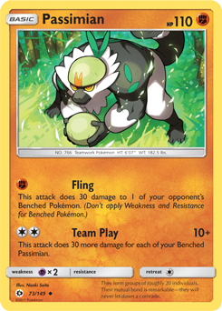 Passimian 73/149 Pokémon card from Sun & Moon for sale at best price