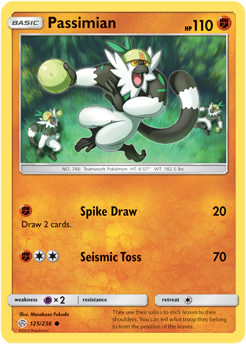 Passimian 125/236 Pokémon card from Cosmic Eclipse for sale at best price