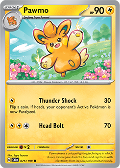 Pawmo 075/198 Pokémon card from Scarlet & Violet for sale at best price