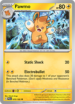 Pawmo 075/193 Pokémon card from Paldea Evolved for sale at best price