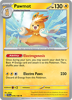 Pawmot 076/198 Pokémon card from Scarlet & Violet for sale at best price