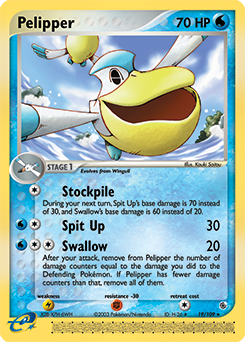Pelipper 19/109 Pokémon card from Ex Ruby & Sapphire for sale at best price