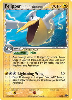 Carte Pokémon Commune Pelipper 14/17 de la série POP 5