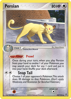 Carte Pokémon Persian 50/113 de la série Ex Espèces Delta en vente au meilleur prix