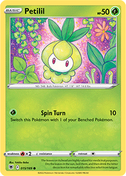 Common Pokémon card Petilil 015/189 from Astral Radiance expansion