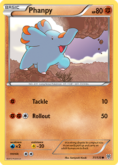 Phanpy 71/135 Pokémon card from Plasma Storm for sale at best price