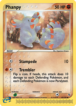 Phanpy 62/109 Pokémon card from Ex Ruby & Sapphire for sale at best price