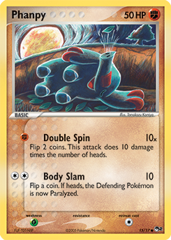Carte Pokémon Commune Phanpy 15/17 de la série POP 2