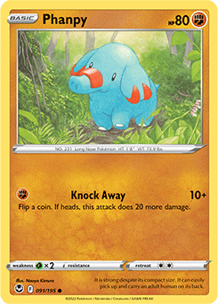 Phanpy 091/195 Pokémon card from Silver Tempest for sale at best price
