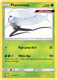 Shining Pokémon Pokémon card Pheromosa SV5/SV94 from Hidden Fates expansion