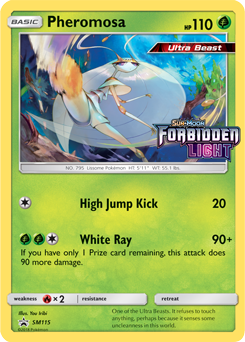 Promo Pokémon card Pheromosa SM115 from Sun and Moon Promos expansion