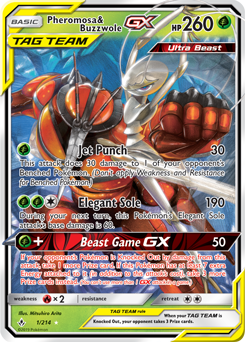  Pokemon Buzzwole-GX - 57/111 - Ultra Rare - Sun & Moon