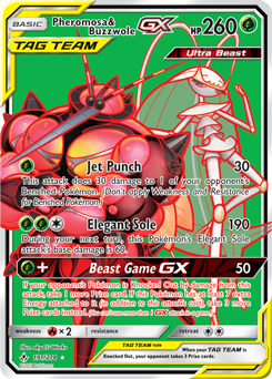 Pheromosa Buzzwole GX 191/214 Pokémon card from Unbroken Bonds for sale at best price