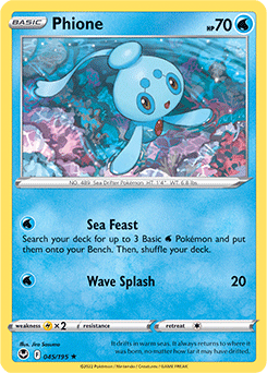 Phione 045/195 Pokémon card from Silver Tempest for sale at best price