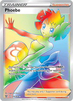 Phoebe 175/163 Pokémon card from Battle Styles for sale at best price