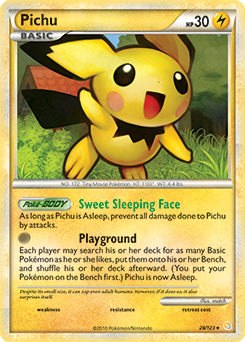 Pichu 28/123 Pokémon card from HeartGold SoulSilver for sale at best price