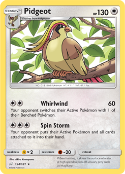 Pidgeot 124/181 Pokémon card from Team Up for sale at best price