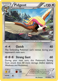 Pidgeot 77/106 Pokémon card from Flashfire for sale at best price