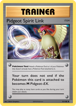 Pidgeot Spirit Link 81/108 Pokémon card from Evolutions for sale at best price