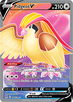 Pidgeot V 188/196 Pokémon card from Lost Origin for sale at best price
