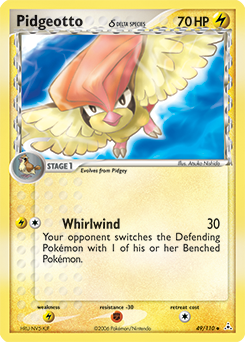Pidgeotto 49/110 Pokémon card from Ex Holon Phantoms for sale at best price