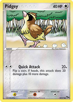 Carte Pokémon Roucool 12/17 de la série POP 4 en vente au meilleur prix