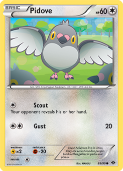 Pidove 83/99 Pokémon card from Next Destinies for sale at best price