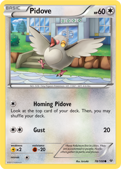 Pidove 78/108 Pokémon card from Roaring Skies for sale at best price