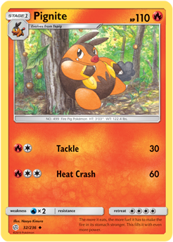 Pignite 32/236 Pokémon card from Cosmic Eclipse for sale at best price