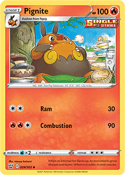 Pignite 24/163 Pokémon card from Battle Styles for sale at best price