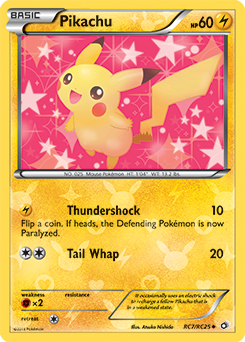 Carte Pokémon Pikachu RC7/RC25 de la série Legendary Treasures en vente au meilleur prix