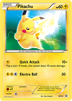 Pikachu BW54 Pokémon card from Back & White Promos for sale at best price