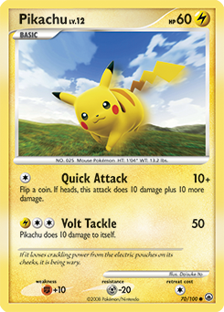 Pikachu 70/100 Pokémon card from Majestic Dawn for sale at best price