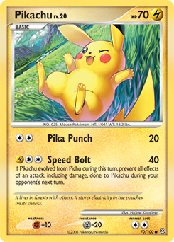 Pikachu 70/100 Pokémon card from Stormfront for sale at best price