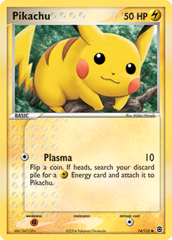 Carte Pokémon Pikachu 74/112 de la série Ex Rouge Feu Vert Feuille en vente au meilleur prix