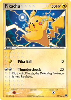 Carte Pokémon Pikachu 60/106 de la série Ex Emeraude en vente au meilleur prix