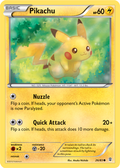 Pikachu 26/83 Pokémon card from Generations for sale at best price