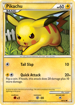 Pikachu 78/123 Pokémon card from HeartGold SoulSilver for sale at best price