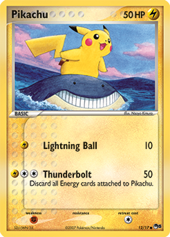 Carte Pokémon Commune Pikachu 12/17 de la série POP 5