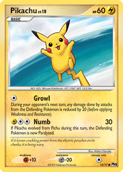 Carte Pokémon Pikachu 15/17 de la série POP 9 en vente au meilleur prix