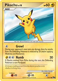 Pikachu 15/17 Pokémon card from POP 9 for sale at best price