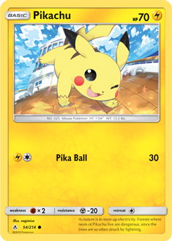 Pikachu 54/214 Pokémon card from Unbroken Bonds for sale at best price