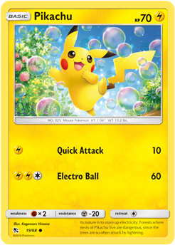 Pikachu 19/68 Pokémon card from Hidden Fates for sale at best price
