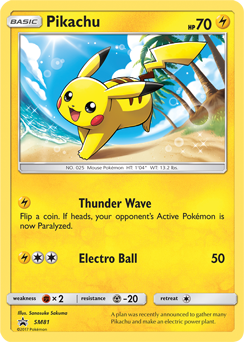 Pikachu SM81 Pokémon card from Sun and Moon Promos for sale at best price
