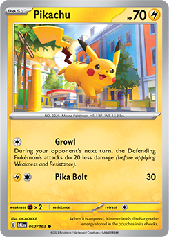 Pikachu 062/193 Pokémon card from Paldea Evolved for sale at best price