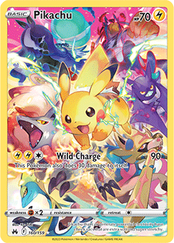Pikachu 160/159 Pokémon card from Crown Zenith for sale at best price