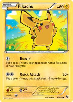 Pikachu 42/146 Pokémon card from X&Y for sale at best price